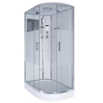 Душевая кабина Niagara Ultra 120x80x220 стекло прозрачное с матовой полосой/профиль хром