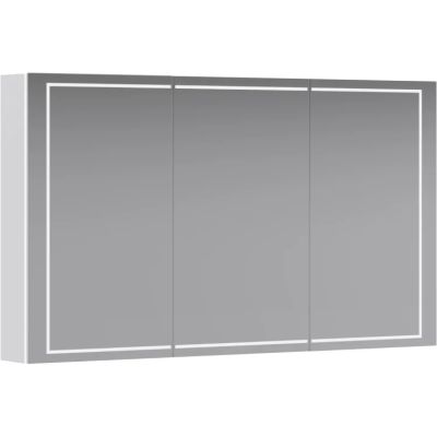 Зеркальный шкаф Aqwella Simplex SLX0412 120,2x70 см, с LED-подсветкой, сенсорным выключателем, диммером, белый