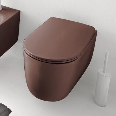 Чаша для подвесного унитаза Kerasan Nolita 531475 бургундский матовый