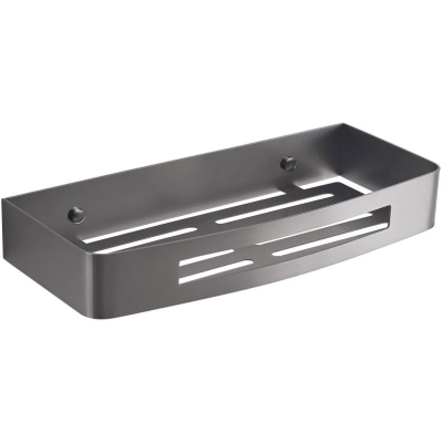 Полка для ванной Gedy 2417(81) 30 см, оружейная сталь