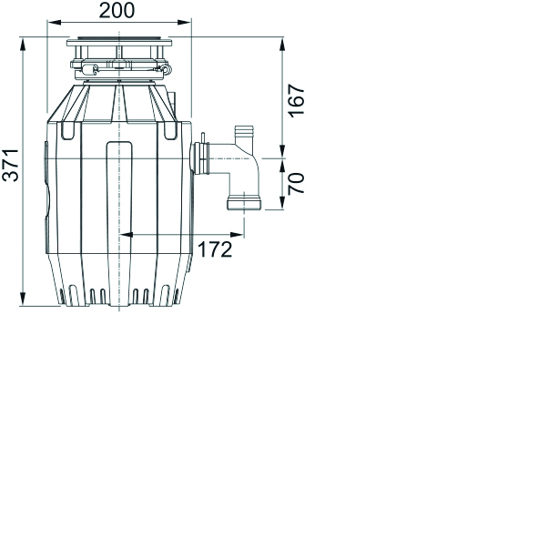 Измельчитель пищевых отходов FRANKE Турбо Элит TE-75 134.0535.241