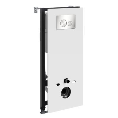 Система инсталляции для подвесных унитазов WasserKRAFT Abens 20TLT.010.ME.WH.BN02 белый, никель