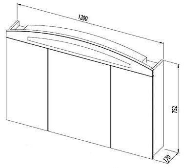 Тумба под раковину Aquanet Тренто 00156501 120 венге
