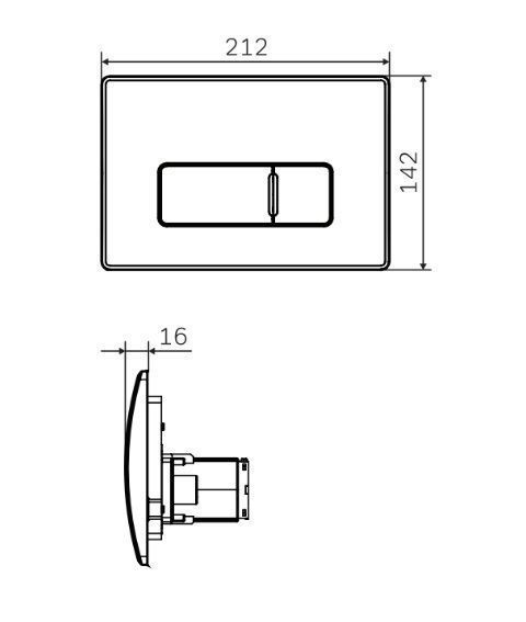 Кнопка смыва Am.Pm Pro M I048031 никель матовый
