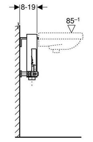 Система инсталляции Geberit Kombifix 457.410.00.1 для раковин