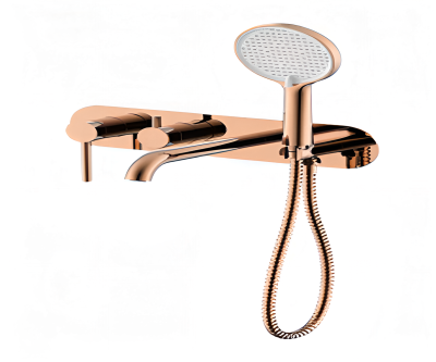 Смеситель для ванны встроенный Gappo G3306-43, розовое золото