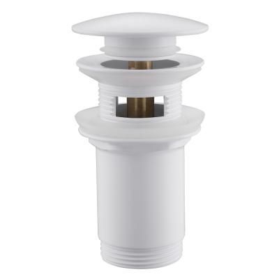 Донный клапан ABBER AF0010W с переливом, белый