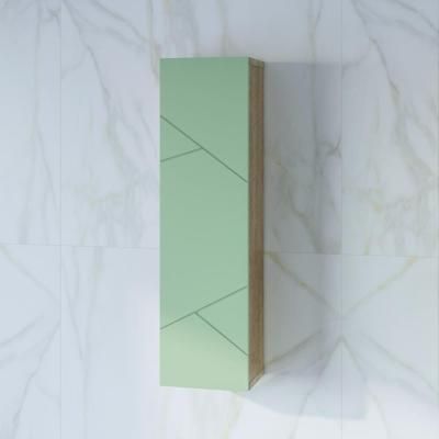 Шкаф навесной с дверью Бриклаер КРИСТАЛЛ 20 см, фисташковый