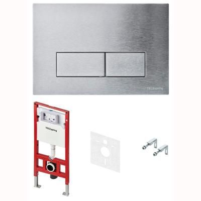 Система инсталляции для унитазов Tece TECEspring S955301 4 в 1 с кнопкой смыва, сатин