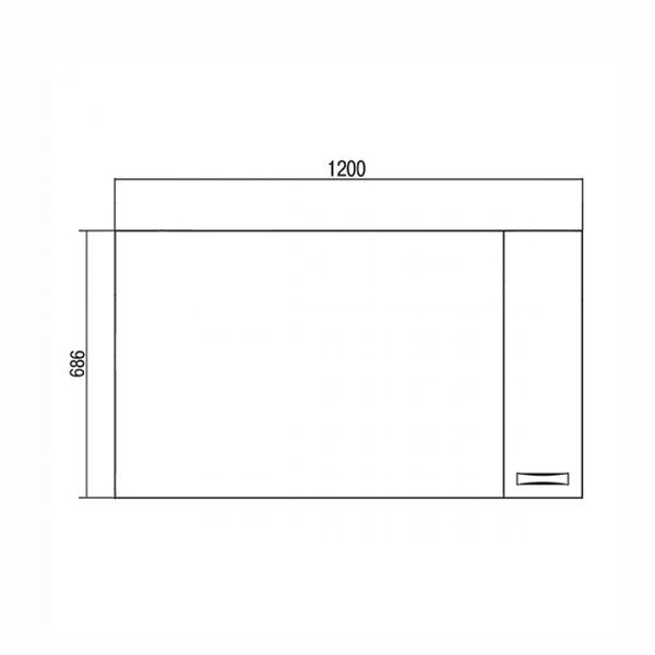 Шкаф-зеркало Aquaton Диор 1A110702DR01R 120 белый