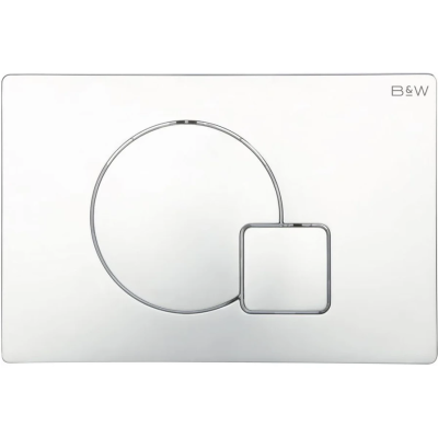 Кнопка смыва Black &amp; White Universe WPI-09523 09523 для инсталляции, хром