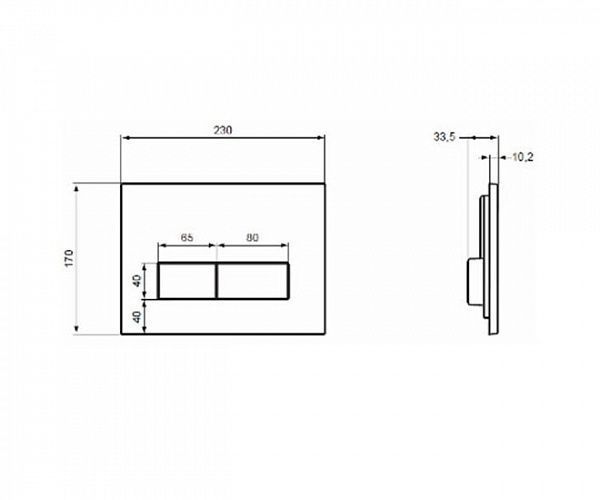 Кнопка смыва Ideal Standard W3708AA хром
