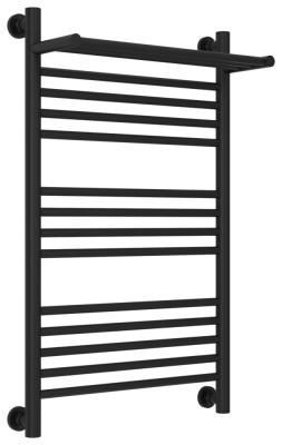 Полотенцесушитель водяной Сунержа Богема+ с 1 полкой 31-0223-8050 800x500 черный матовый