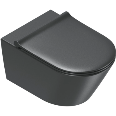 Унитаз подвесной Catalano Zero 0111550022 безободковый, торнадо, черный матовый