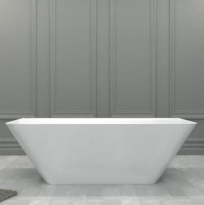 Ванна из искусственного камня ABBER Stein AS9619 180x85 белый матовый