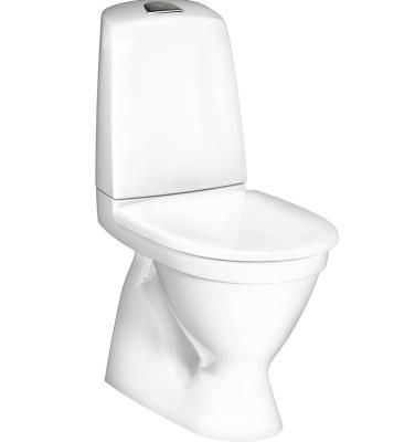 Унитаз-компакт Gustavsberg Nautic GB111500201205 с сиденьем, вертикальный выпуск, белый