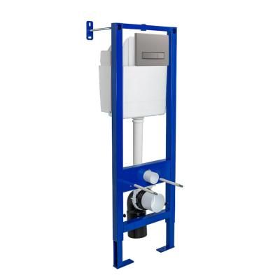 Система инсталляции для унитаза Berges Wasserhaus АТОМ Line 410 040345 никель матовый