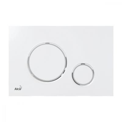 Кнопка смыва AlcaPlast THIN M770 белый, хром глянцевый