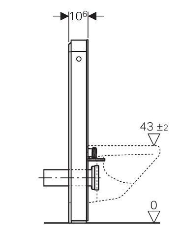 Сантехнический модуль Geberit Monolith Plus 131.221.SI.1 для подвесных и напольных унитазов