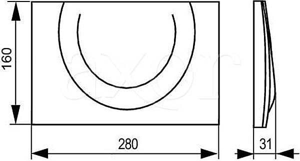 Кнопка смыва Sanit S802 16.802.01.0000 белая