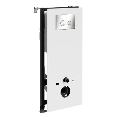 Система инсталляции для подвесных унитазов WasserKRAFT Abens 20TLT.010.ME.WH.BN01 белый, никель