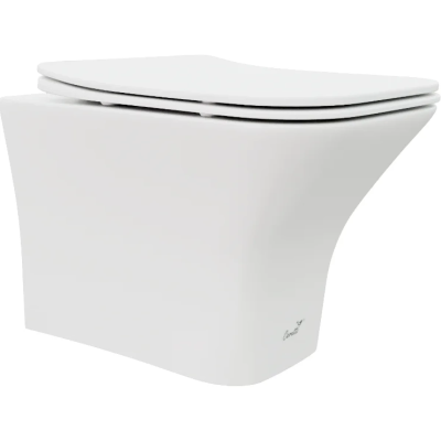 Унитаз подвесной Ceruttispa Vettore Aria  CT9242 безободковый, с сиденьем микролифт, белый матовый
