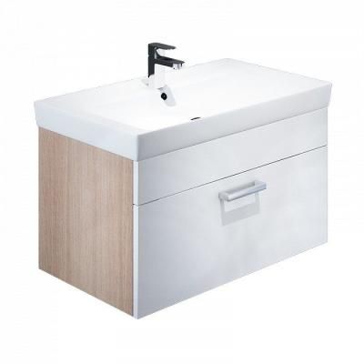 Тумба с раковиной IDDIS Mirro MIBNR8BT0WMA0iVG95NQK белый/дерево