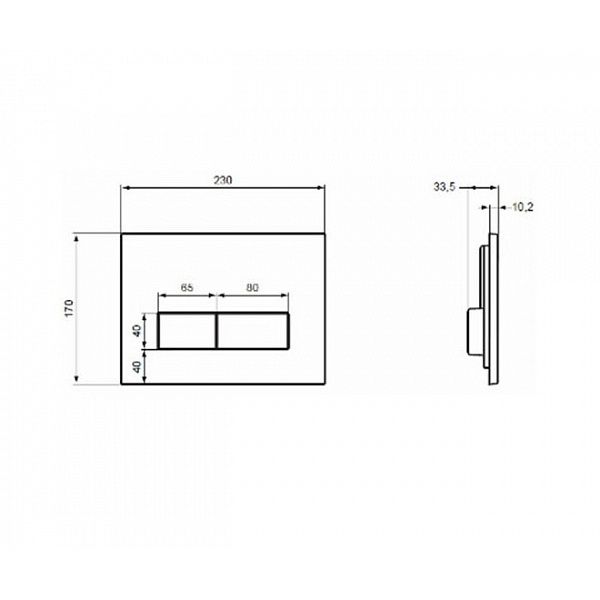 Кнопка смыва Ideal Standard W3708AC белая