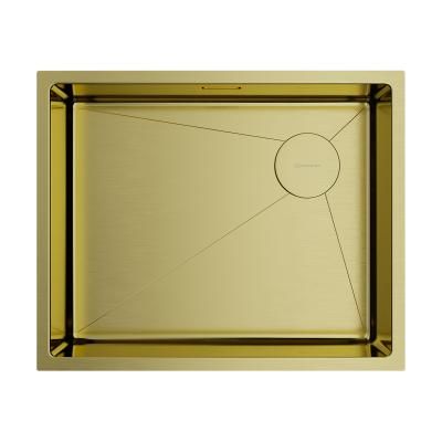 Кухонная мойка Omoikiri Taki 54-U/IF-LG Side SF нерж.сталь/светлое золото 4997092