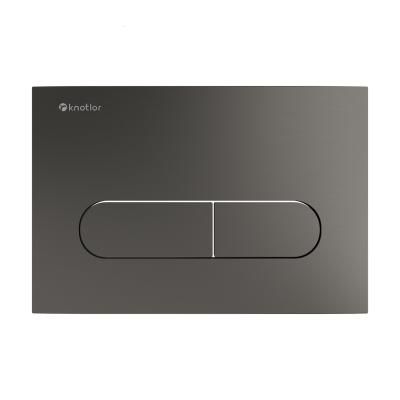 Клавиша смыва Knotlor BIS101GM, вороненая сталь