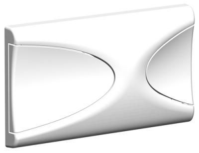 Кнопка смыва Schwab Targa 5508510 глянцевый хром/матовый хром