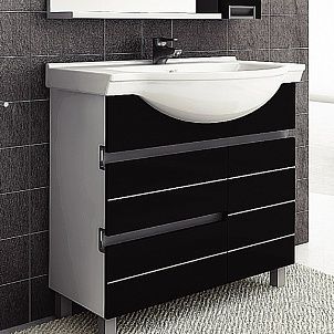 Тумба под раковину Aquanet Доминика 00171689 100 черная