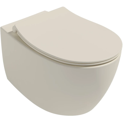 Унитаз подвесной Isvea Sentimenti Neo 10AR02010-2K безободковый, слоновая кость матовый