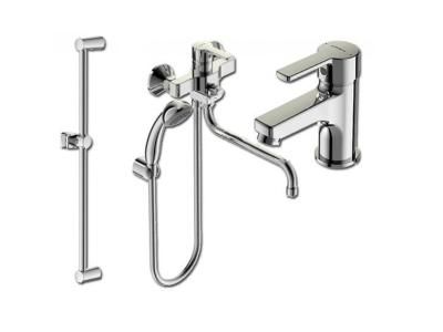 VIDIMA UNO BA379AA Комплект (Штанга для душа BA196AA + Смеситель для умывальника BA234AA + Смеситель для ванны/душа BA240AA)