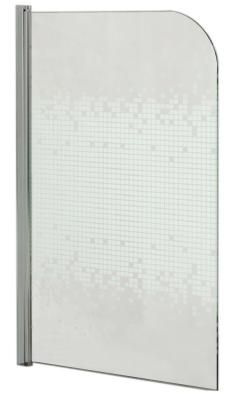 Душевая шторка для ванны Loranto SW-L1485 стекло 6мм, размер 85х140 см, профиль хром (CW-L1485)