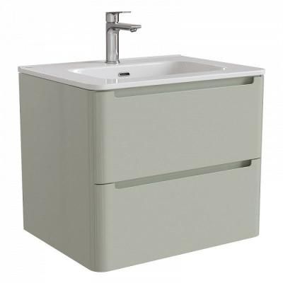 Тумба с раковиной IDDIS Edifice 60 подвесная фисташково-серая (EDQTI6MF0GMW0iSN95UVK)