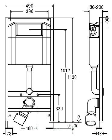 Система инсталляции для унитазов Viega Eco-WC 606688