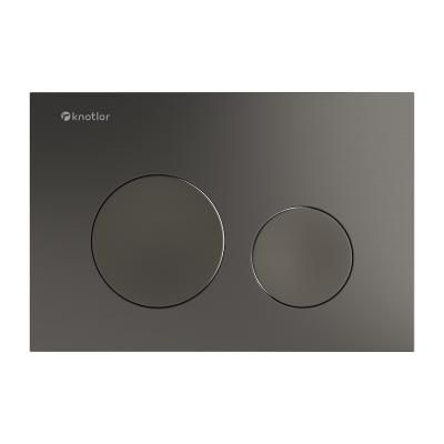 Клавиша смыва Knotlor BIS102GM, вороненая сталь