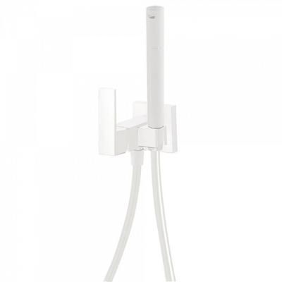 Гигиенический душ со смесителем TRES Cuadro 00612301BM белый матовый