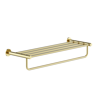 Полка SANCOS Base для полотенец, брашированное золото, PVD покрытие,  SC9028BG