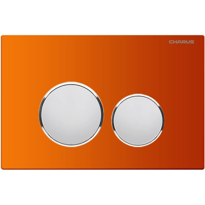 Кнопка смыва Charus Bagliore FP.330.FOXY.10 для инсталляции, оранжевый/хром