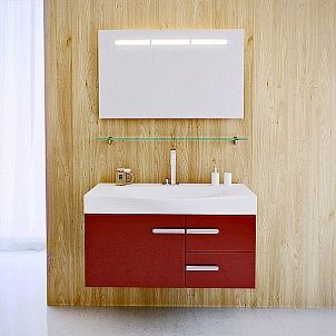 Мебель для ванной Aqwella Европа Eu.01.10/RED 100 бордо