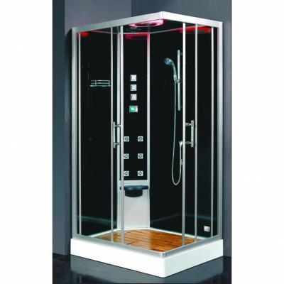 Душевая кабина Eago Oslo DZ954 F8 L черное стекло