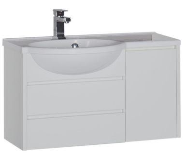 Тумба под раковину Aquanet Лайн 00164936 90 L белая