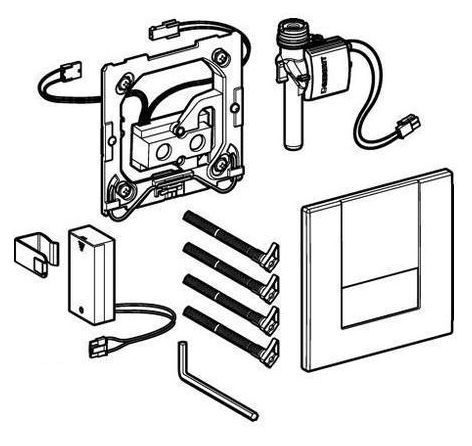 Привод бесконтактного смыва Geberit HyTronic Tango 116.034.21.1 для писсуара