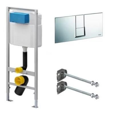 Система инсталляции для унитазов Viega Eco Plus 727550 3 в 1 с кнопкой смыва