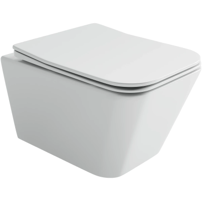 Унитаз подвесной Ceramicanova Miro CN11003T безободковый, торнадо, с сиденьем микролифт, белый