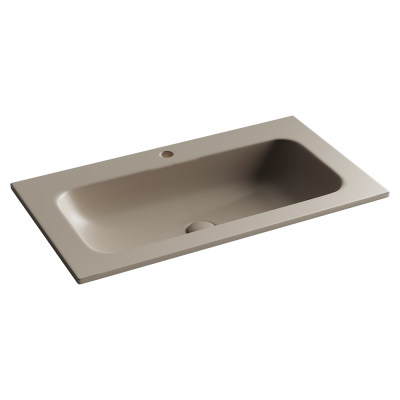 Раковина накладная Grace прямоугольная, с отверстием под смеситель, 810*457*137 мм, цвет капучино матовый,  CN7012MC