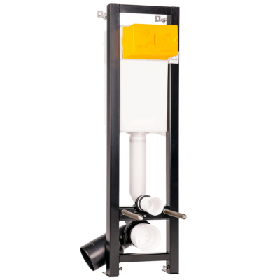 Система инсталляции OLI 120 Quadra Total Black mechanic 886667 для подвесного унитаза