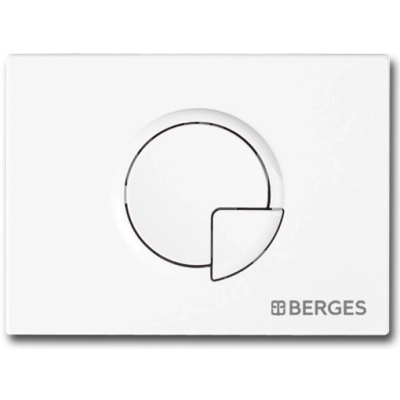 Кнопка смыва Berges Novum R1 040021 для инсталляции, белый глянец